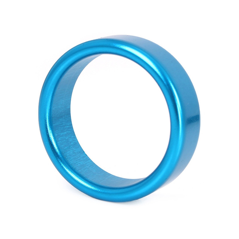 Kiotos Cockring en aluminium Circle 15mm Bleu
